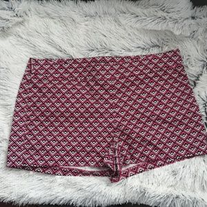 Express Pink Diamond Print Shorts